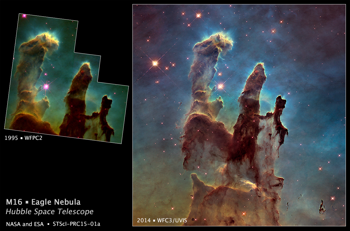 Hubble Telescope Pillars of Creation